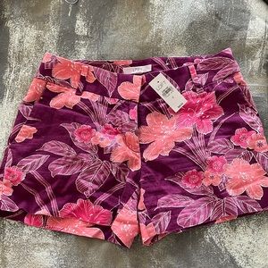 Floral Fuschia and Peach Shorts NWT LOFT Ann Taylor
